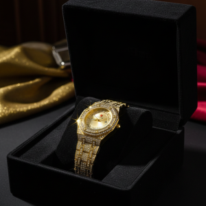Luxury Gold Diamond Watch