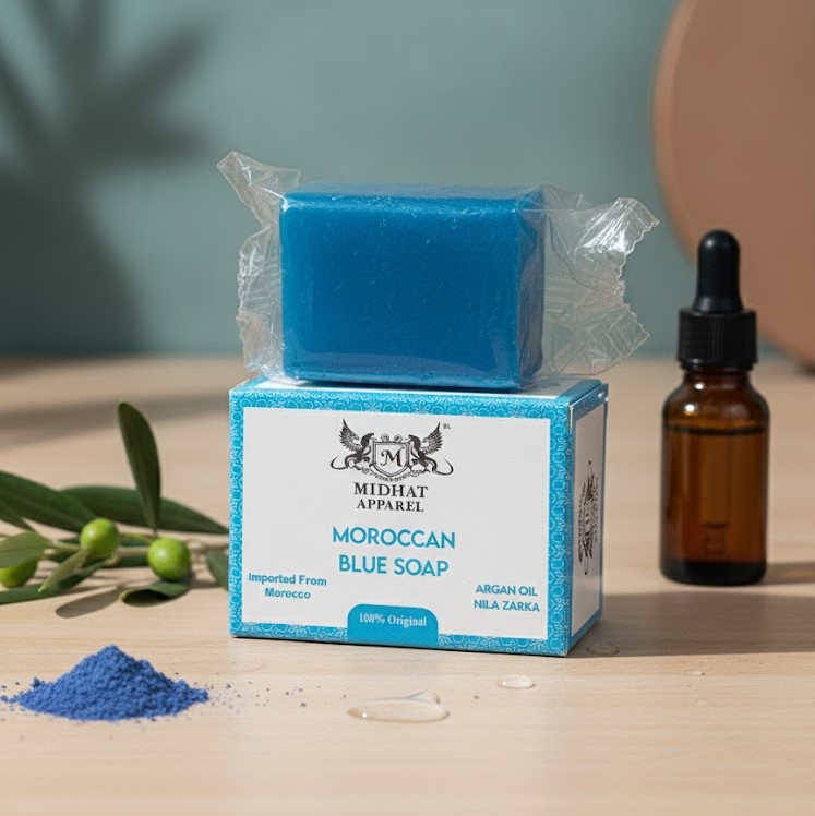 Moroccan Blue Soap 50g - Image 2